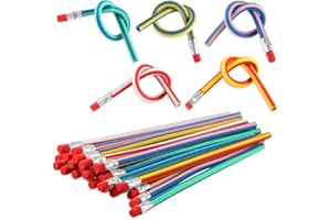 TENG HONG HUI Biegebleistifte Kinder Bunt Biegebleistift Flexible Biegsame Bleistifte Kinder Bendable Pencil Kindergeburtstag Bleistifte Biegbare Bleistifte Party Geschenke für Kinder Party Kleiner Geschenke, 24 St