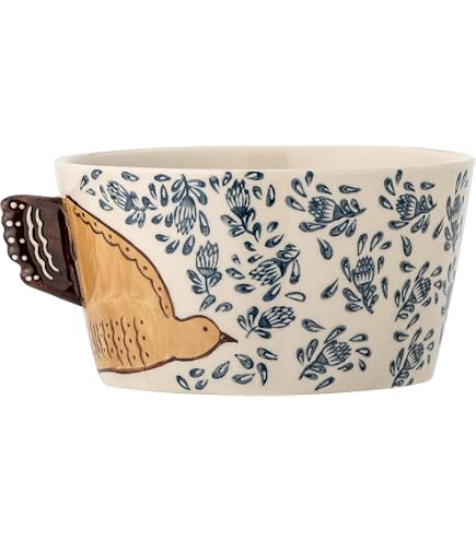 Cesto Portaoggetti Con Coperchio Bloomingville – Design Pinguino In Erba Bankuan, Multicolore 37x69 Cm - 2