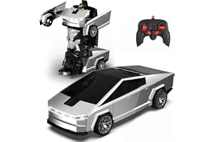 Remote Control Car Cyber-Inspired Transformer Cars 2.4Ghz One-Button Deformation 360° Rotation Drift Rc Car Robot Rc Truck Toys for 8+ Years Old Boy