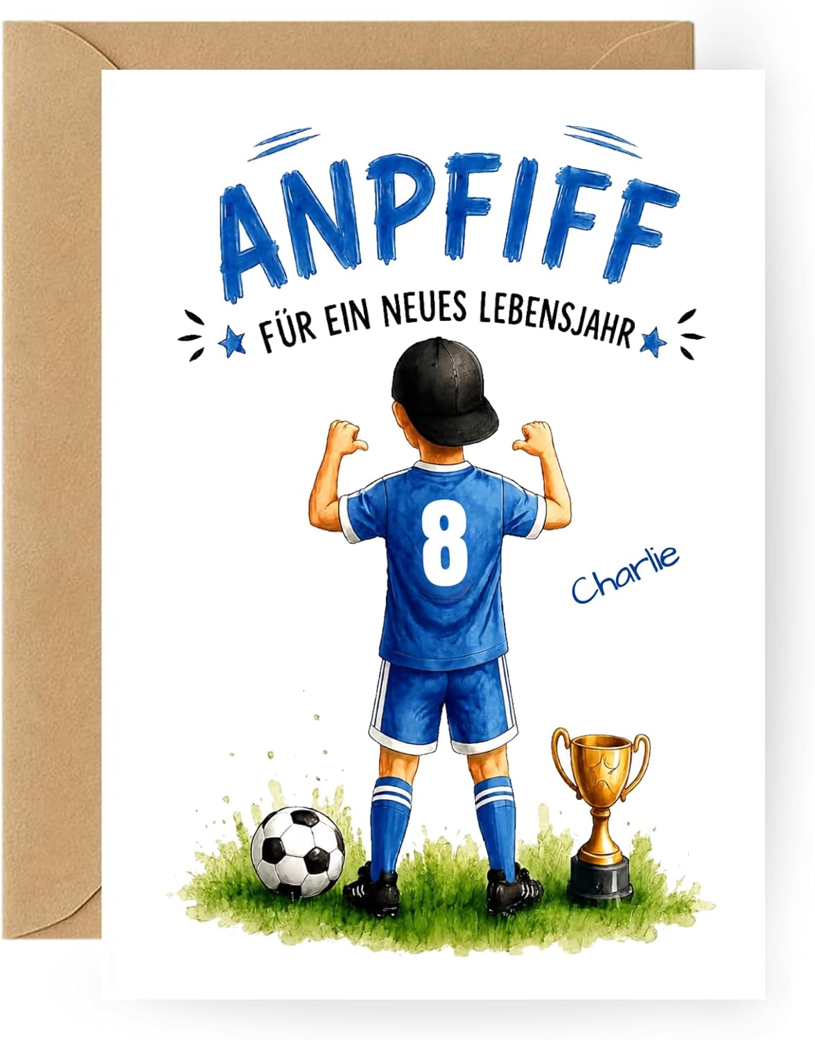 Praxistest & Alltagserfahrungen mit Geburtstagskarte Junge Fu ball mit Name Alter