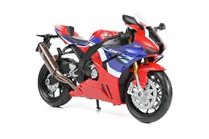 Risopen Modello di moto giocattolo per Honda CBR 1000R in metallo pressofuso con modello di moto in plastica, nessun montaggio richiesto, mini regalo per adulti (rosso)