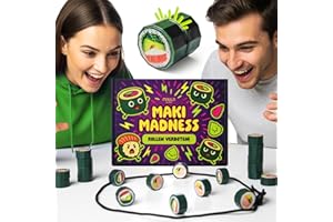 ‎MILULA STUDIOS Maki Madness – Magnetspiel für Familie & Erwachsene mit 20 Magnetsteinen, Spielfeldseil & Anleitung – Lustiges Geschicklichkeitsspiel – Geschenk zum Geburtstag, Spieleabend & Reisen (ab 6 Jahren)