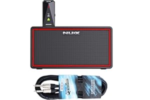 Nux Mighty Air Amplificador inalámbrico de modelado para guitarra (incluye cable jack keepdrum)