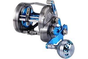 BURNING SHARK Sougayilang Trolling Reel Saltwater Level Wind Reels, Drag Reels Boat Fishing Ocean Fishing for Sea Bass Grouper Salmon …