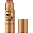 Rimmel Multi Tasker 3 in 1 Bronzing Stick, 002 Medium, Sculpted and Bronzed Glow, All-Day Wear, Sheer and Dewy Finish, Infused with Vitamin C & E, Vegan Formula, Cruelty-Free