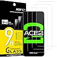 NEW'C 3 Pezzi, Vetro Temperato per Oppo Ace 2, Oppo A52, Pellicola Prottetiva Anti Graffio, Anti-Impronte, Senza Bolle, Durez