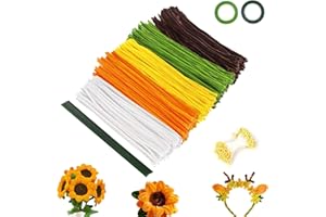 GICCTYBLE 500 Pezzi Scovolini Colorati per Lavoretti, Pipe Cleaner Scovolini Colorati per Progetti Artigianali di Bouquet di Fiori di Tulipani Fai Da Te Bastoncini Decorativi in Ciniglia