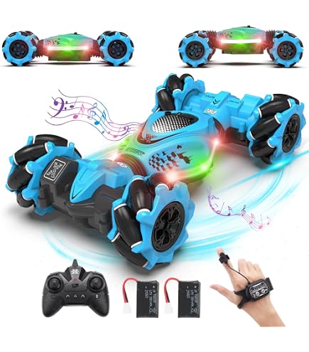 Voiture Télécommandée 4WD 2.4GHz Étanché Vubkkty - Stunt 360° Rotation - Orange - Pour Enfants 6-10 Ans