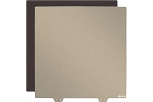 BCZAMD 410 x 410 mm platforma do drukarki 3D druk arkuszy PEI, powierzchnia konstrukcyjna, dwustronna, strukturyzowana blacha stalowa malowana proszkowo z podstawą magnetyczną do CR-10S4/RepRap X400/Raptor/Voro Core XY