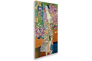 Giallobus - Quadro - Gustav Klimt - La danzatrice - Tela Canvas - 70x140 - Pronto da Appendere - Quadri Moderni per la casa