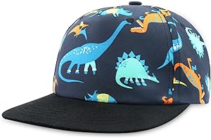 SEYUFN Children's Baseball Cap Baby Girls Boys Cap Baseball Cap with Flat Brim for Children Boys Sports Hat with Cartoon Pattern Girls