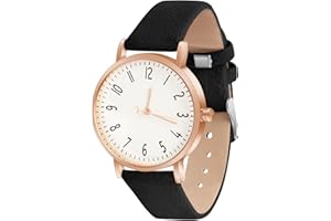 OFFCUP Orologio da Donna, Orologio Analogico al Quarzo Donna, Orologio da Polso Donna Con Cinturino in Pelle Classico Business Casual, Movimento a Tre Lancette