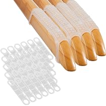 100 Stück Rutschfeste Kleiderbügel-Griffe Aus Transparentem Gummi – Perfekt Für Holz- Und Plastikbügel (11,5 X 2 Cm)