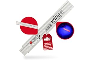 Wiha 27059 Mètre pliant Longlife Plus 2 m (Blanc)