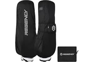 Regency Golf Bag Travel Rain Cover - Premium Waterproof Storage Protector for Golf Clubs, Durable Golfbag Club Covers - Universal Fit, Easy Access Design