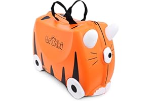 Trunki Children’s Ride-On Suitcase and Kid's Hand Luggage | Perfect Toy Gift for Toddler Boys & Girls: Tipu Tiger (Orange)