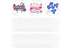 WOOWAIR 30 Stück klare Acrylplatten 10 cm Runde Acrylscheiben 1mm dicker Kreis Transparente Acrylglas Platte, Transparente Runde Acrylplatten, Acrylplatten-Schilder für Bilderrahmen-Malerei-DIY-Projekte