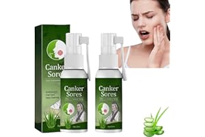 FANKAYI 2PCS Mouth Ulcer Treatment Spray,Breath Freshener Spray,Mouth Ulcer Treatment,Sore Mouth and Tongue Treatment,Canker Sore Treatment,Portable Design,Timely Result,Gentle and Comfort