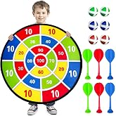 YJSDDNTY 26"/66cm Diana de Dardos para ni&ntilde;os, Tablero de Dardos de un Solo Lado,Regalos para Fiestas de diversi&oacute;n Deportiva e