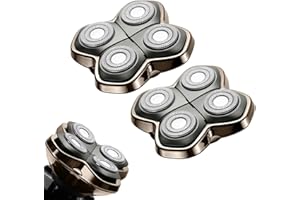 BESTBOMG Pro 4 Shaver Replacement Heads for Pitbulls Gold PRO, Silver PRO, Platinum PRO, Butterfly Kiss PRO Head Shavers (2 Count)