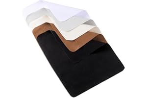 Nezyo 5 Pcs Microfibers Cleaning Cloths Large Colorful Cloths Screen Cleaner Washable Screen Wipes for Cleaning Glasses Camera Lens Cell Phones LCD Screens Spectacles Silverware, 6 x 7 Inch