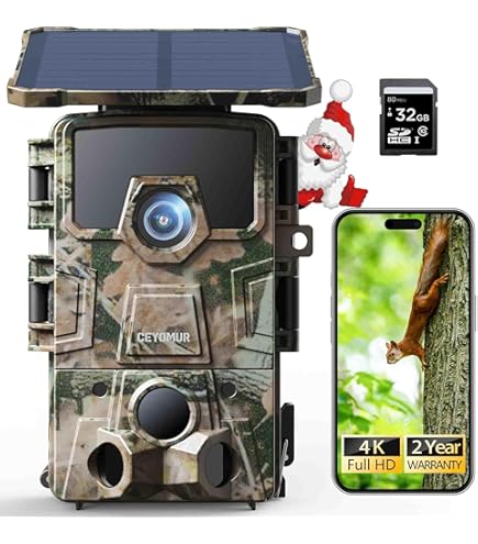 40.59 >>> FROM £69.99 ** **.** #AD 🔥 IZEEKER Solar WiFi Wildlife Camera 4K 64MP With 32GB Micro SD Card, Trail Camera With 5200 MAh Battery . PRICE DROP & AUTO DISCOUNT - View #6