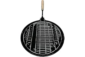 GALINEI Arepera Poêle grille-pain, multifonctionnelle pour gaz, vitre, idéale pour le camping, les campers et les camping-cars (ronde)