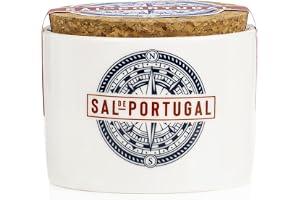 Salt Blomma - Portugisiskt Havssalt - 150 g Keramikburk - Utvunnet från Figueira da Foz Saltdammer - 100% Naturligt Havssalt - Portugisisk Gourmetprodukt