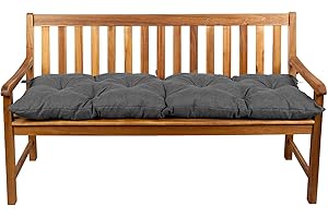 Gutekissen Cuscino per panchina Cuscino per sedia Hollywood Swing Garden LS (100x50, Grigio scuro)