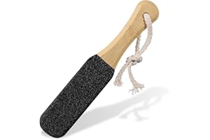 JJUNW Pilnik do stóp do utwardzonej, pumeksu do pielęgnacji stóp, pilnik do utwardzonej i suchej skóry, do szorowania stóp, pilnik do stóp, narzędzie do pedicure do skrobaka martwej skóry (czarny)