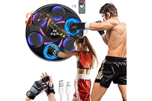 KHCCJP Music Boxing Machine, Smart Boxing Trainer with Boxing Gloves, Boxing Wall Mount Machine for Adults Kids,Boxing Target Workout Equipment for Home, Office, Gym (Upgrade)