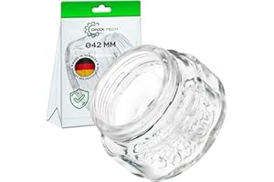 Ampoule four Encastrable Couvercle en Verre Ø42 mm avec Code Original 481010646361 pour Whirlpool pour Philips C00325847 pour Ariston pour Indesit - MADE IN GERMANY - ONIX TECH