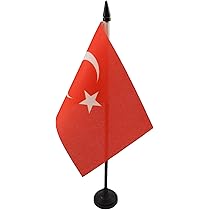 AZ FLAG Taiwan Tischflagge - Metall Sockel Tischfahne 22x15cm Satin