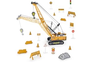 Jenilily Camion Grue Jouet Véhicule Chantier Jouet Cadeau Enfant 3 Ans Garçons