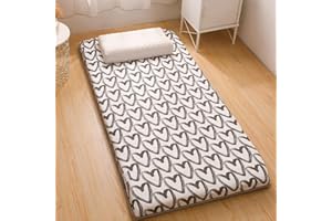 UE-MAOLU Colchón de futón de suelo plegable japonés, colchón Tatami portátil enrollable, almohadilla de dormir de algodón grueso para acampar, dormitorio, oficina en casa ( Color : D , Size : 90x200cm(35*79in)