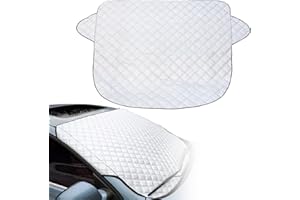 KIPTVO Car Windshield Snow Cover, Snow UV Ice Protection Car Windshield Cover, Car Frost Cover, Heavy Duty Windscreen Covers Frost Snow, for Winter Ice Snow and Wiper Protector