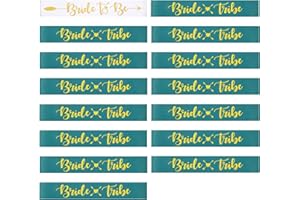 Cerolopy 15pcs Hen Party Sashes Set 14pcs Bride Tribe Sashes 1pcs Bride to Be Sash Bride Hen Party Sash for Wedding Hen Party