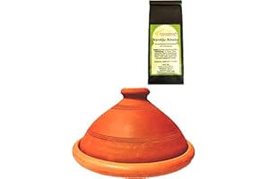 MARRAKESCH ORIENT & MEDITERRAN INTERIOR Zestaw 2 szt., oryginalny tażine + maroko miętowe (Ø 30 cm)