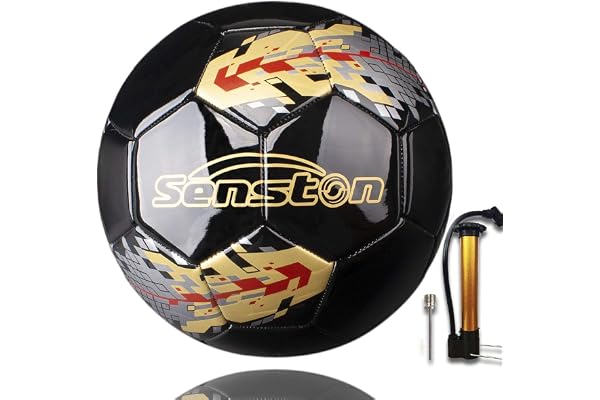 Senston Ballon d'entraînement de Foot Taille 5 / Taille 4, Matchs Officiel Football, Ballon de Futsal