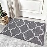 Homaxy rutschfest Fußmatte Waschbar Schmutzfangmatte Fussmatte Aussen Pflegeleichte Sauberlaufmatte Türmatte für Innen & Auße