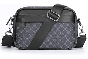 TIAASTAP Klein Umhängetasche für Herren, PU Leder Herrentasche zum Umhängen, Messenger-bags Schultertasche Herren, wasserdicht kleiner Rucksack für Arbeit Reisen, herren-schultertaschen