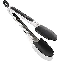 Leifheit Küchen- und Grillzange, 23 cm mit Klick-Verschluss, Kochzange mit hitzebeständigen Enden, Küchenzange mit…