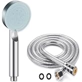 5F Shower Head Set, Extra High Pressure Head and Extra Long Bathroom Hose (Asorti Product, Color and Shape Vary