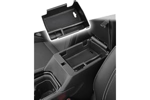 CDEFG Compatibile con Jeep Compass 2021-2024 2025 Vano Portaoggetti Bracciolo Scatola di Controllo Centrale del Bracciolo Organizer con Tappetino Antiscivolo Interni Auto Compass Accessori (Nero)