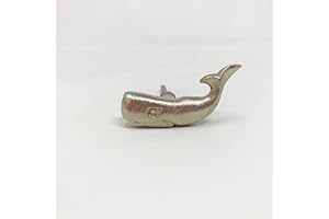 KNOBS BY BLOSSOM Silver Animal Metal Drawer Pulls Knobs Cupboard Bedroom Kitchen Upcycle (17. Whale)