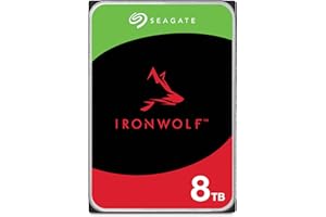 ‎SEAGATE Seagate IronWolf 8TB, NAS Interne Festplatte HDD, 3.5 Zoll, 5400 U/Min, 256 MB Cache, SATA 6 Gb/s, silber, inkl. Data Rescue Service (ST8000VNZ02)