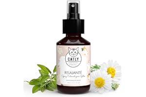 Catly Spray Tranquilizante para Gatos con Catnip y Manzanilla, 100ml - Efecto Relajante para Gatos, Spray con Catnip para Gatos - Alternativa Natural al Spray Feromonas para Gatos
