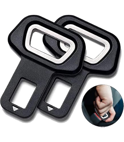 2X Boucle Pince Ceinture De Sécurité Universel Alarme Stop Siège Auto Voiture - Animalerie
