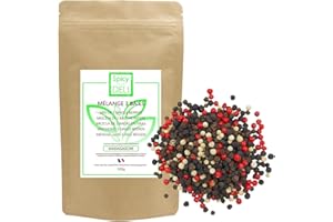 SPICY DELI Pepe Mix di 3 bacche del Madagascar (in grani interi) "Agricoltura sostenibile" sacchetto kraft richiudibile (100 g).