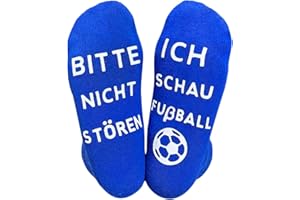 Himozoo Neuartige Lustige Socken Fußball Geschenke, BITTE NICHT STÖREN, ICH SCHAU FUßBALL - Funny Socks für Männer, Frauen und Fußballliebhaber